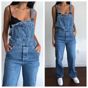 Vintage 90's Old Navy denim bib overalls